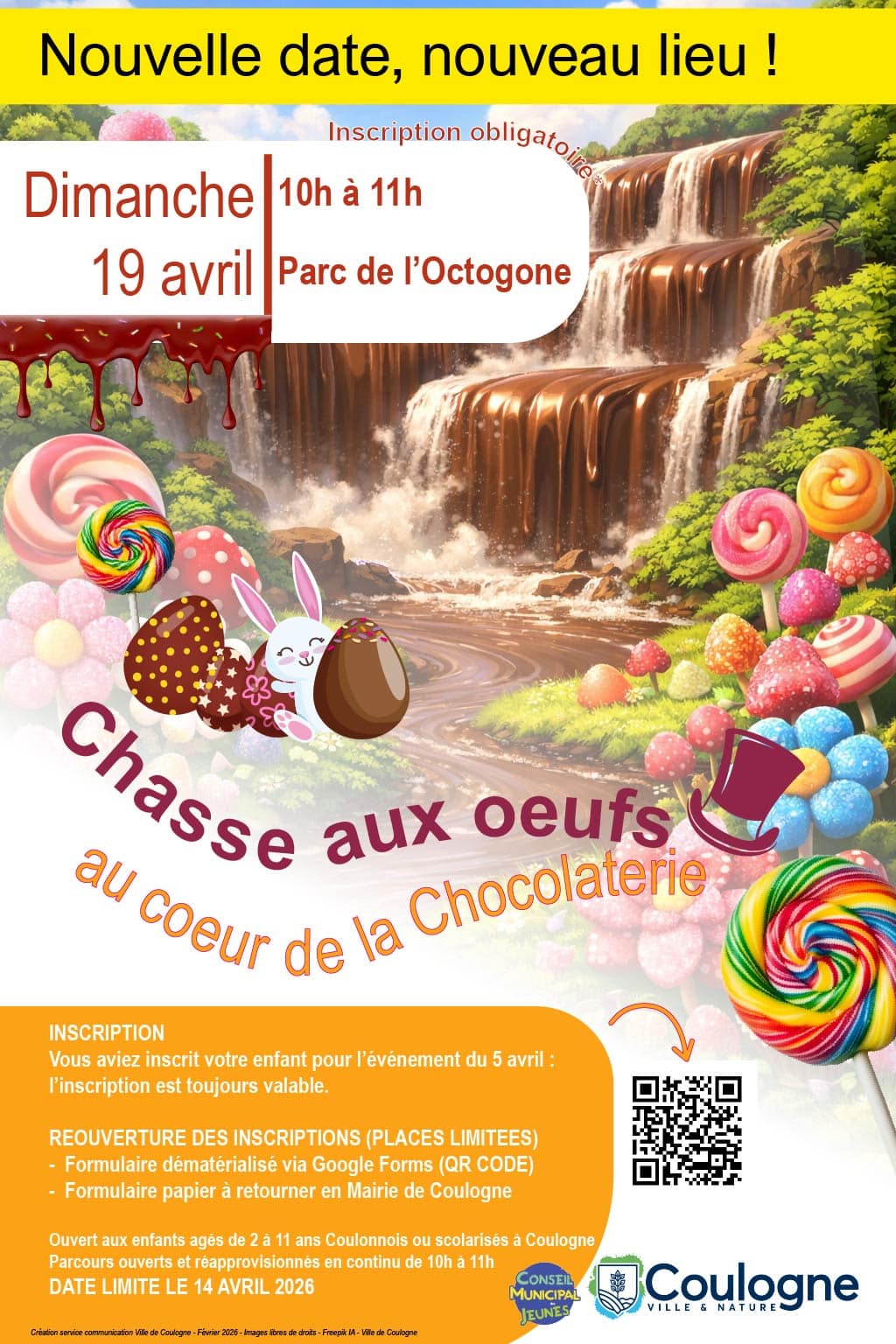 Affiche chasse aux oeufs 2026 new